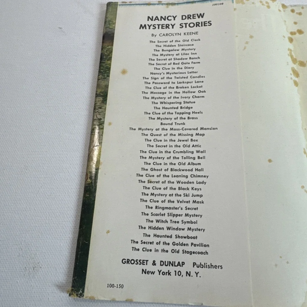 Vintage‎ Nancy Drew #30 The Clue of the Velvet Mask HC/DJ Carolyn Keene Grosset